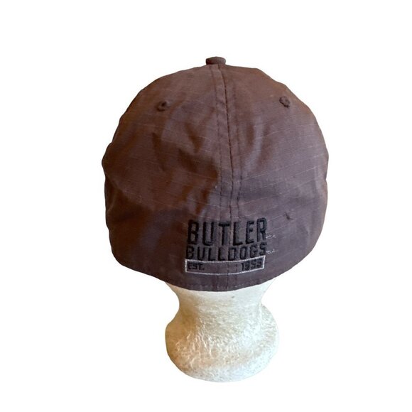 Butler Bulldog Gray Embroidered Patch Baseball Hat Cap Fitted Size Large - Picture 3 of 8